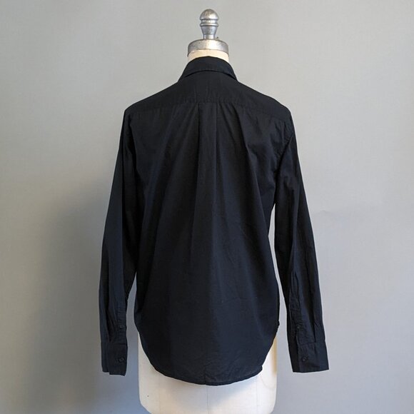 Everlane Cotton Air Button Up Long Sleeve Black Shirt 0 Small - Picture 3 of 6